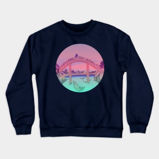 Dawn Under The Mannen Bridge Crewneck Sweatshirt